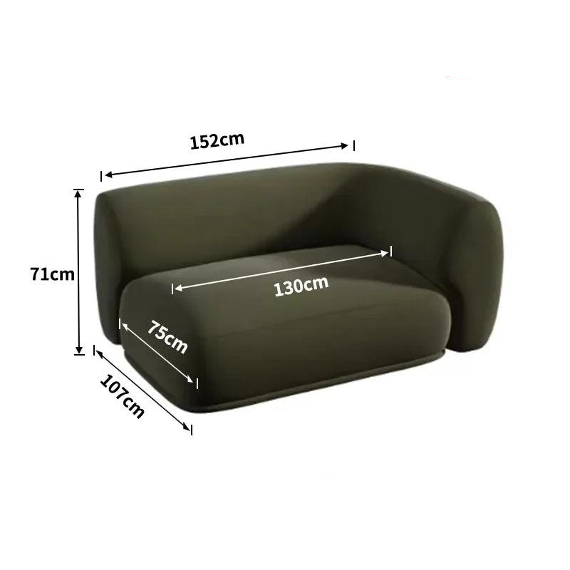 Scandinavian Corner Sofa – Stylish Arc Design, Premium Flannel Upholstery - In home decor