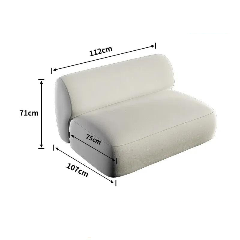 Scandinavian Corner Sofa – Stylish Arc Design, Premium Flannel Upholstery - In home decor