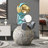 Elevate Your Space with Handmade Fibreglass Astronaut Floor Decoration - In home decor