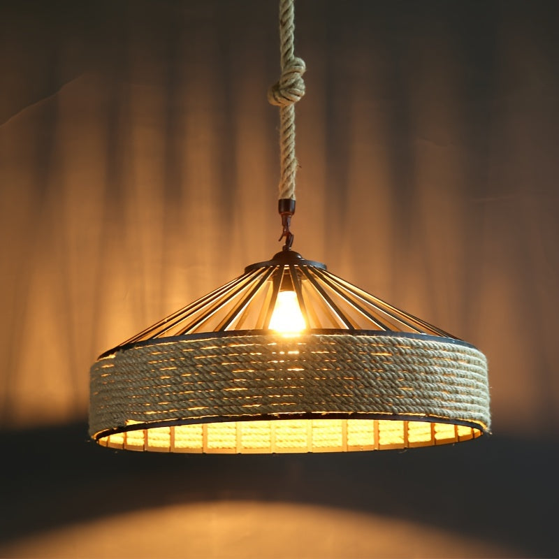 Elegant glass-shade chandelier for dining rooms or kitchens.