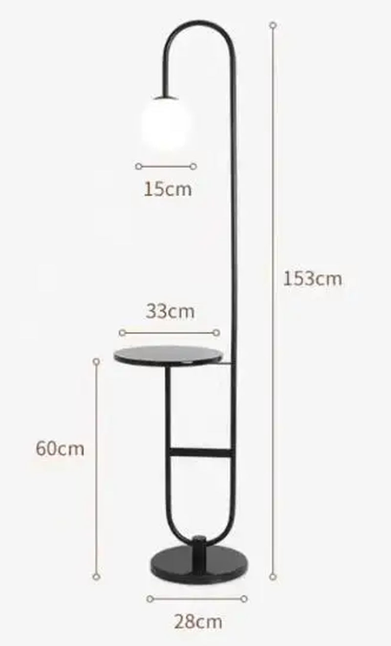 Nordic Glass LED Standing Lamp Bedroom Hotel Room Tea Table Floor Lamps Home Decor Creative Modern Simple Living Room Floor Lamp