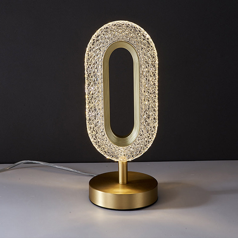 Acrylic Table Lamp With LED Crystal Light: Illuminate Your Space with Contemporary Elegance - In home decor