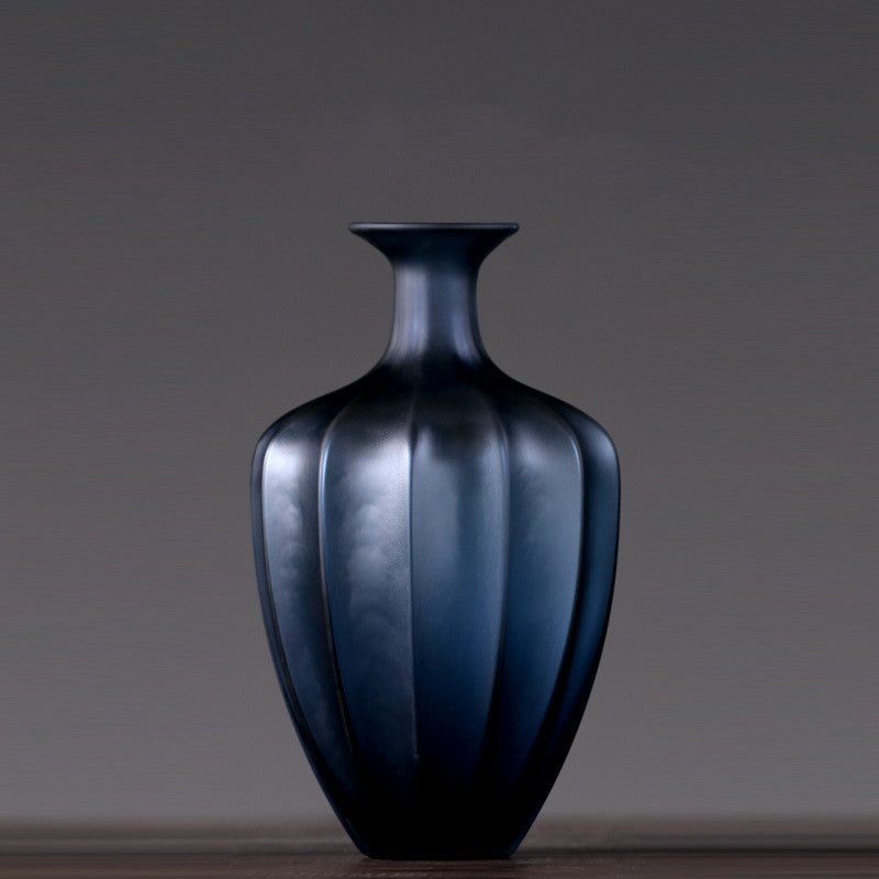 Experience the Beauty of Blue Hues: Glass Vase for Inspired Home Décor - In home decor