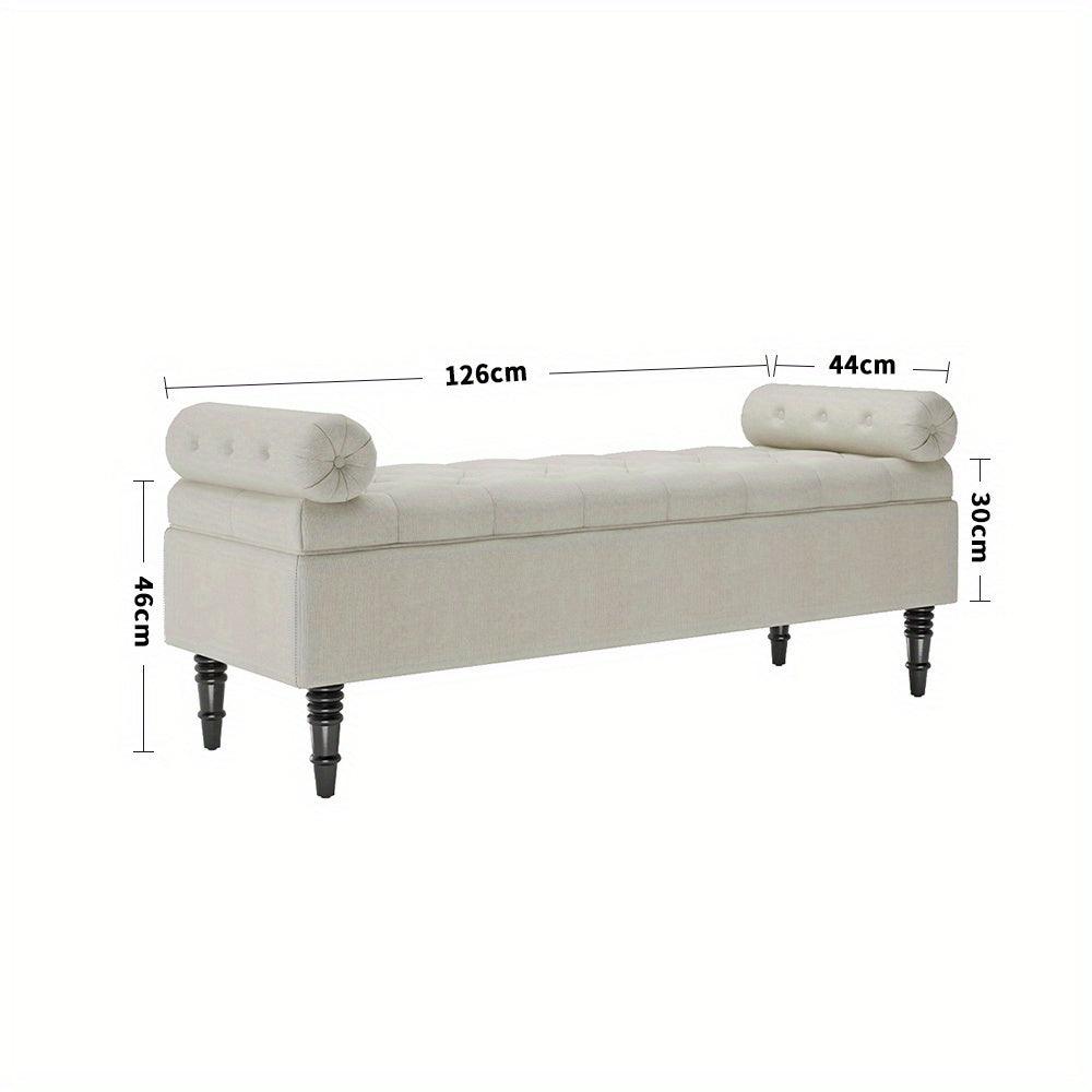 Rectangular storage bench for entryways, bedrooms, and living rooms.