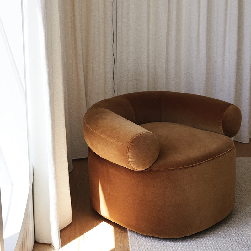 Simple  Lamb Velvet Sofa Chair - In home decor