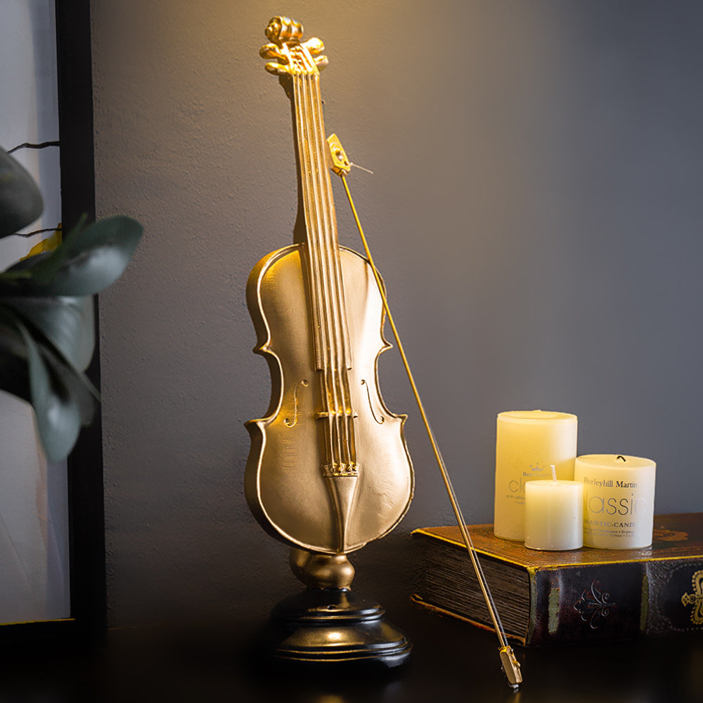 Hand crafted Golden musical instrumental ornaments - In home decor