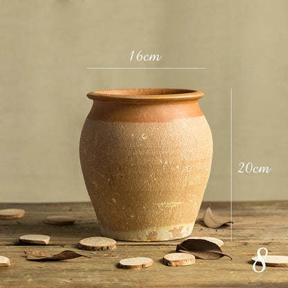 Bring Nature Indoors with Stoneware Elegance: Clay Pot Vase - a Stylish Decoration Flower Pot for Timeless and Organic Home Décor - In home decor