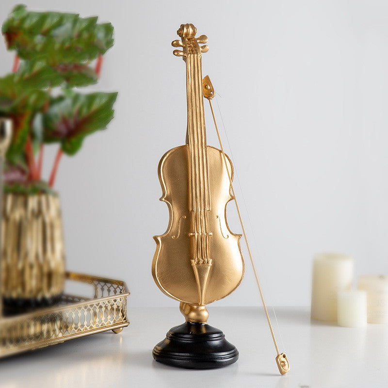 Hand crafted Golden musical instrumental ornaments - In home decor