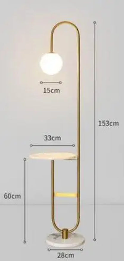 Nordic Glass LED Standing Lamp Bedroom Hotel Room Tea Table Floor Lamps Home Decor Creative Modern Simple Living Room Floor Lamp