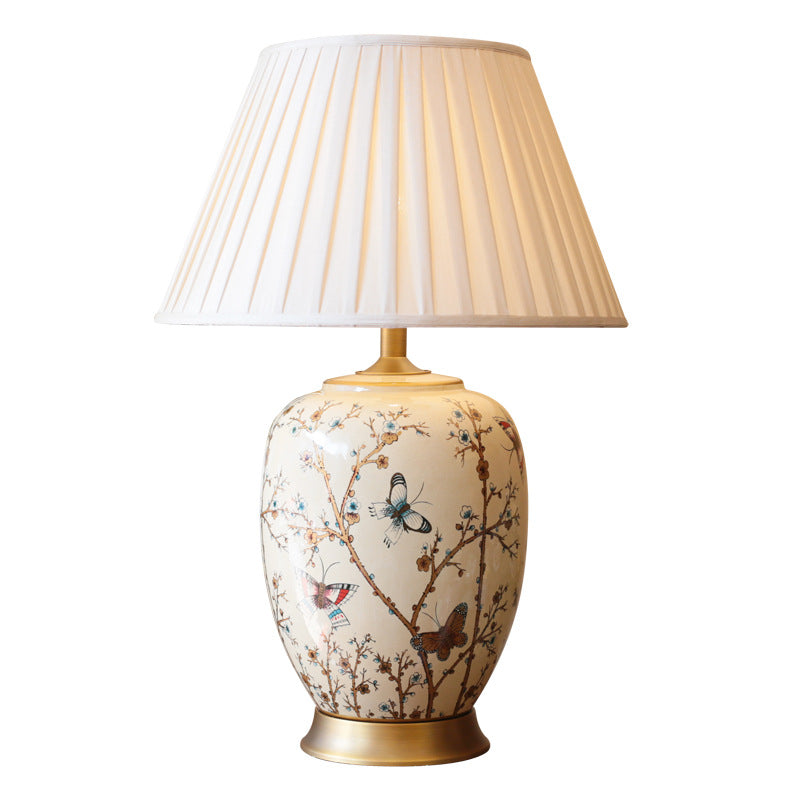 American Ceramic Table Lamp: Elevate Your Bedroom with European Elegance - In home decor
