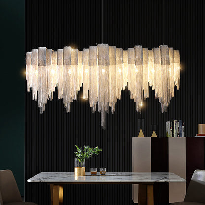 Experience The Epitome of Luxury With Our Exquisite Luxury Tassel Chandelier. - In home decor