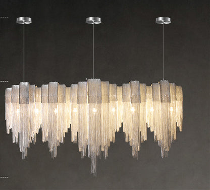 Experience The Epitome of Luxury With Our Exquisite Luxury Tassel Chandelier. - In home decor