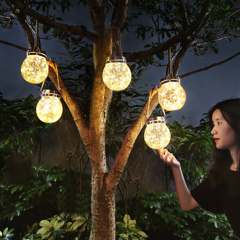 Eco-Friendly Outdoor Illumination: Solar-Powered Hanging Lights - In home decor