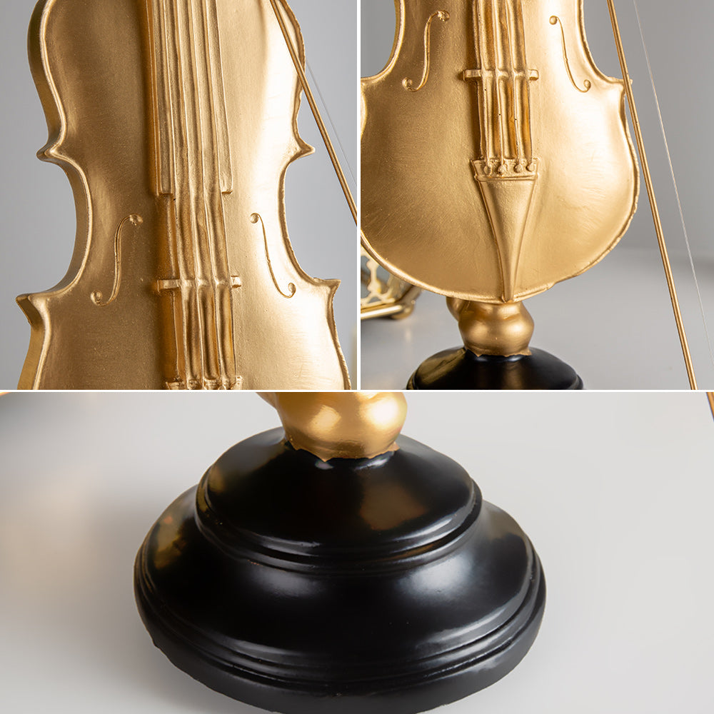 Hand crafted Golden musical instrumental ornaments - In home decor