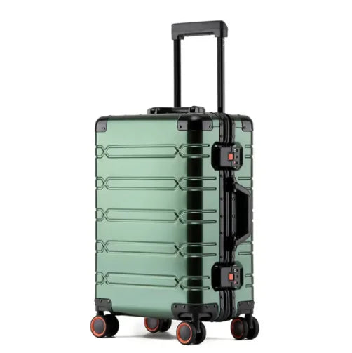 Elegant 20-inch aluminium suitcase with RFID protection
