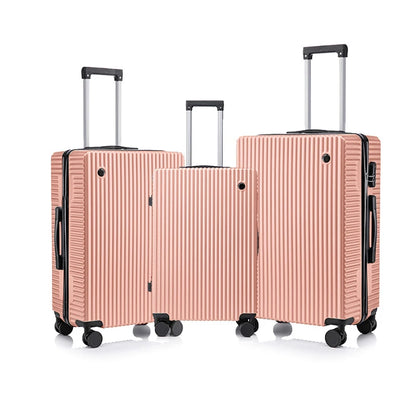 Ultra‑Tough Lightweight ABS PC 3‑Piece Suitcase Set – Secure Travel, Zero Stress