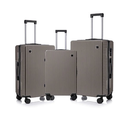 Ultra‑Tough Lightweight ABS PC 3‑Piece Suitcase Set – Secure Travel, Zero Stress