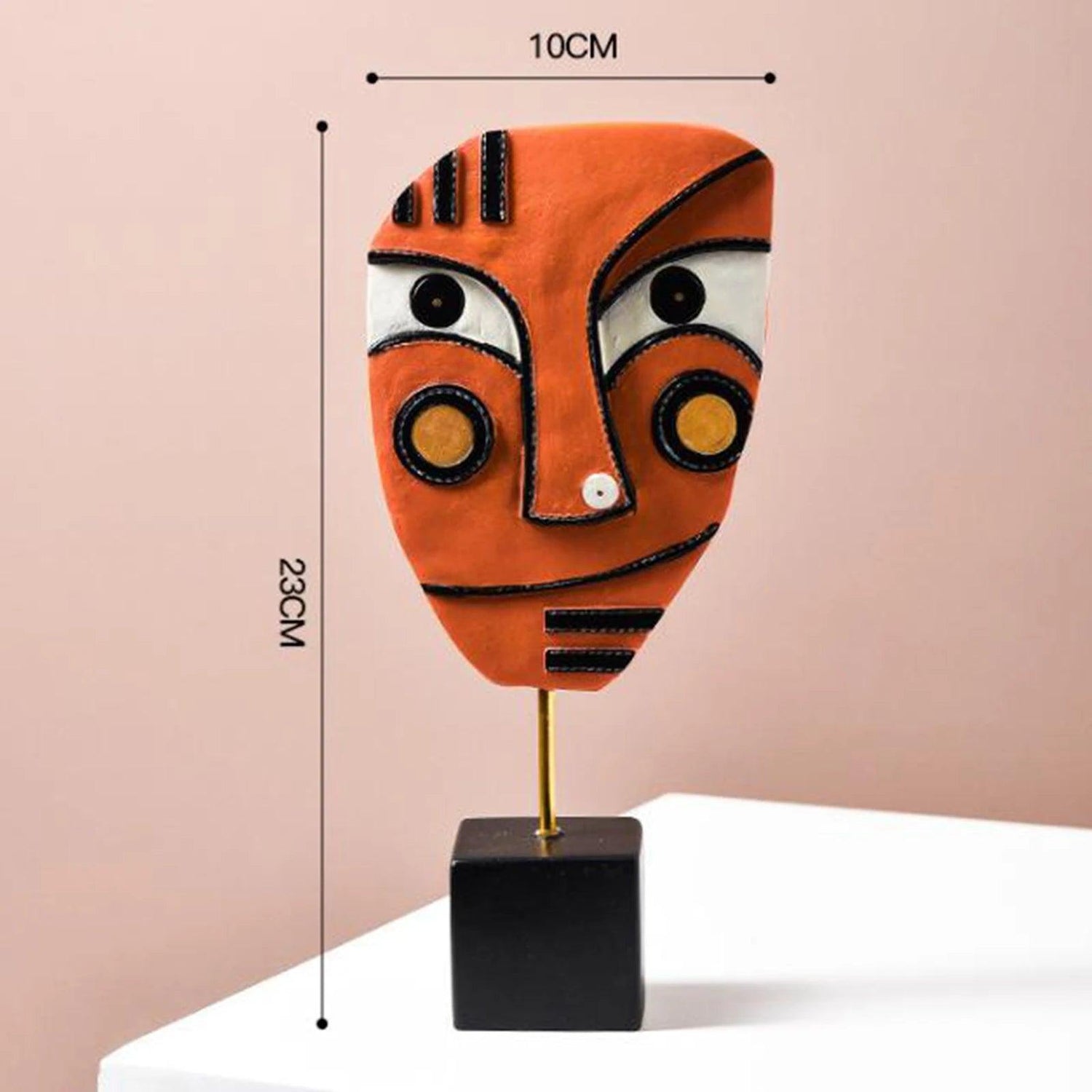 Modern Style Abstract Face Art Statue for Interior Design Themes