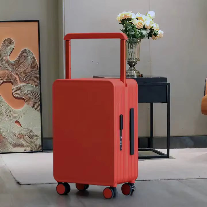 Wide 360° Spinner Trolley Luggage with TSA Lock – 20” &amp; 24” Lightweight Travel Suitcase