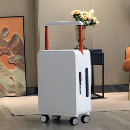 Wide 360° Spinner Trolley Luggage with TSA Lock – 20” &amp; 24” Lightweight Travel Suitcase