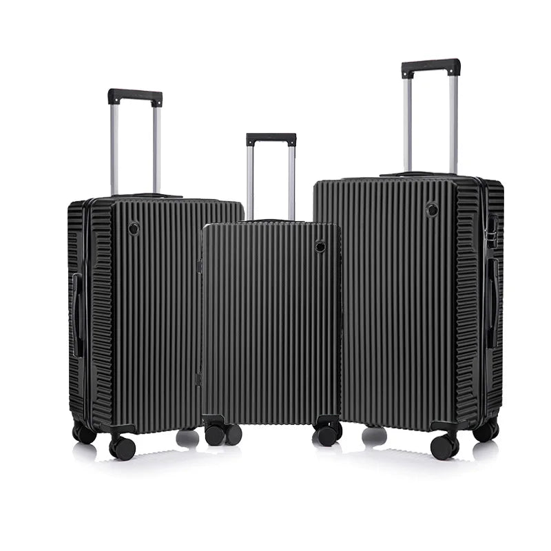 Ultra‑Tough Lightweight ABS PC 3‑Piece Suitcase Set – Secure Travel, Zero Stress