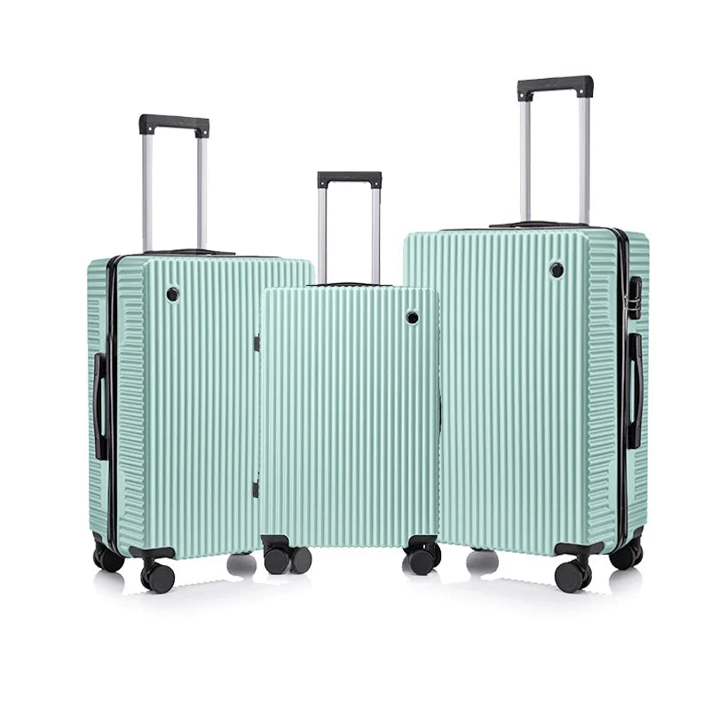 Ultra‑Tough Lightweight ABS PC 3‑Piece Suitcase Set – Secure Travel, Zero Stress