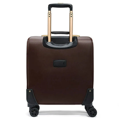 Laptop storage compartment in 18-inch business trolley case.