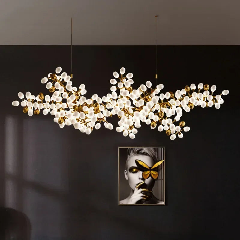 Modern Luxury Gold LED Chandelier