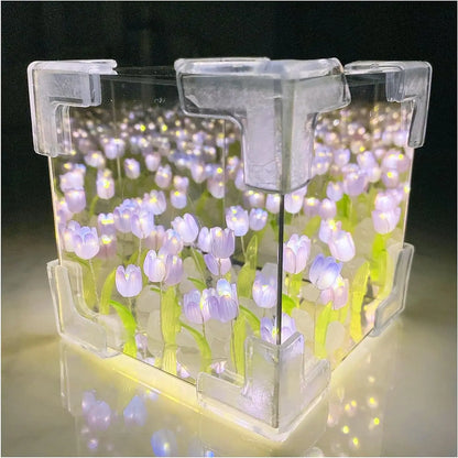 Unique flower night light, gift idea.