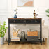 Narrow Console Table in Rustic Brown – Vintage-inspired design featuring 2 drawers and a lower shelf for storage.