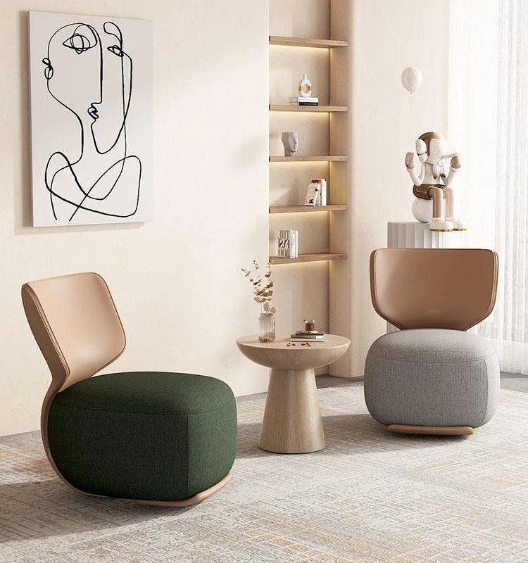 Log Light Luxury First Class Cabin Lounge Sofa Chair: Embrace Nordic Elegance in Your Living Space - In home decor