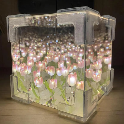 Tulip Night Light, high definition mirror.