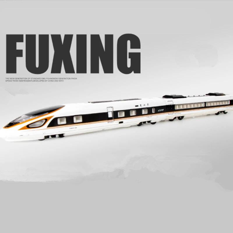 Diecast Alloy High-Speed Train Model with Sound &amp; Rail – 1:87 Scale - In home decor