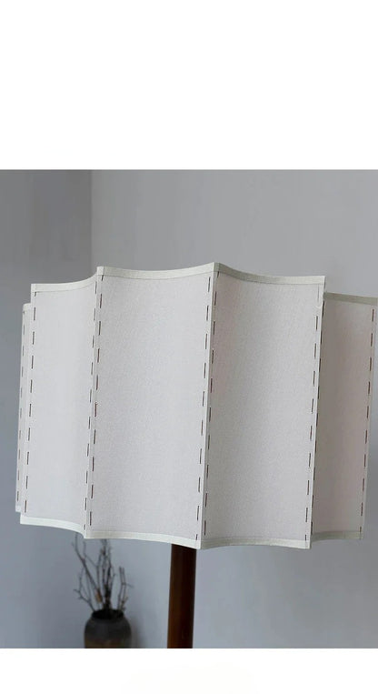 White lampshade on a plain background