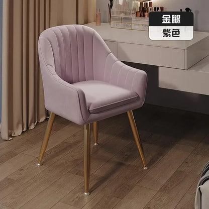 Elegant soft dining chair enhancing UK home decor, floor protected