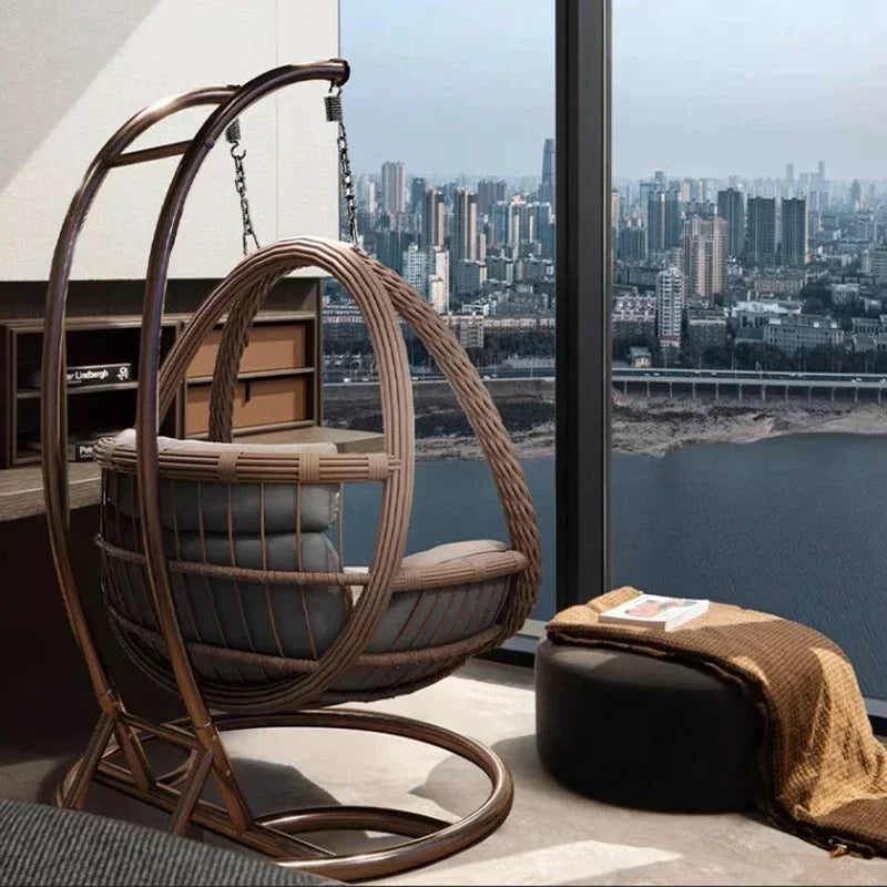 Balcony Basket Swing Chair - Relax in Style