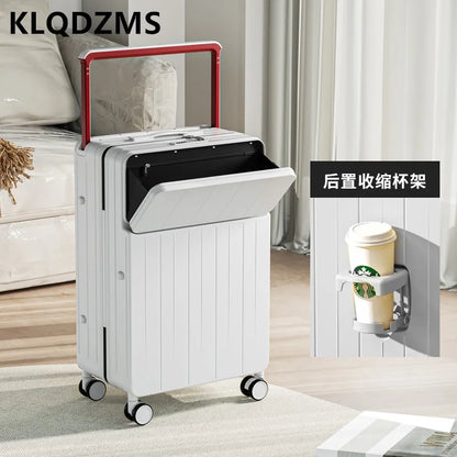 20&quot;-26&quot; Wide Pull Bar Suitcase Front-Opening Suitcase