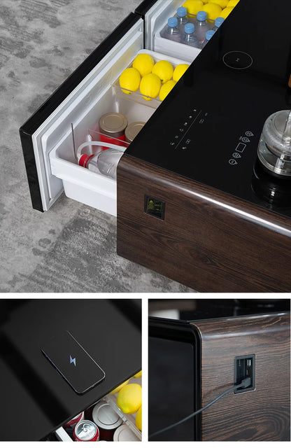 Smart Coffee Table with Dual Refrigerated Drawers