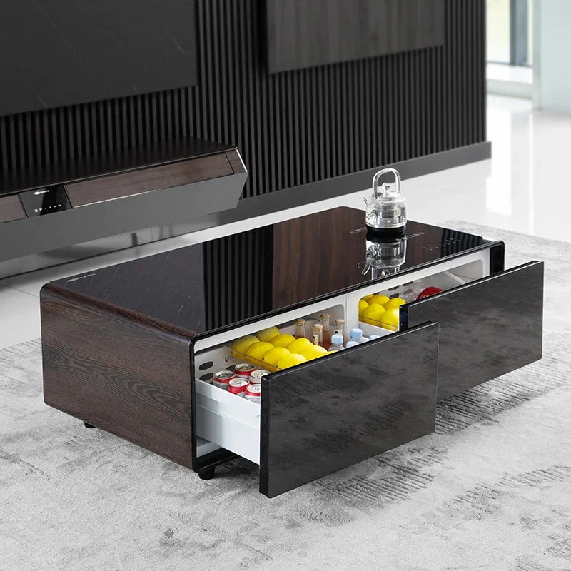 Smart Coffee Table with Dual Refrigerated Drawers