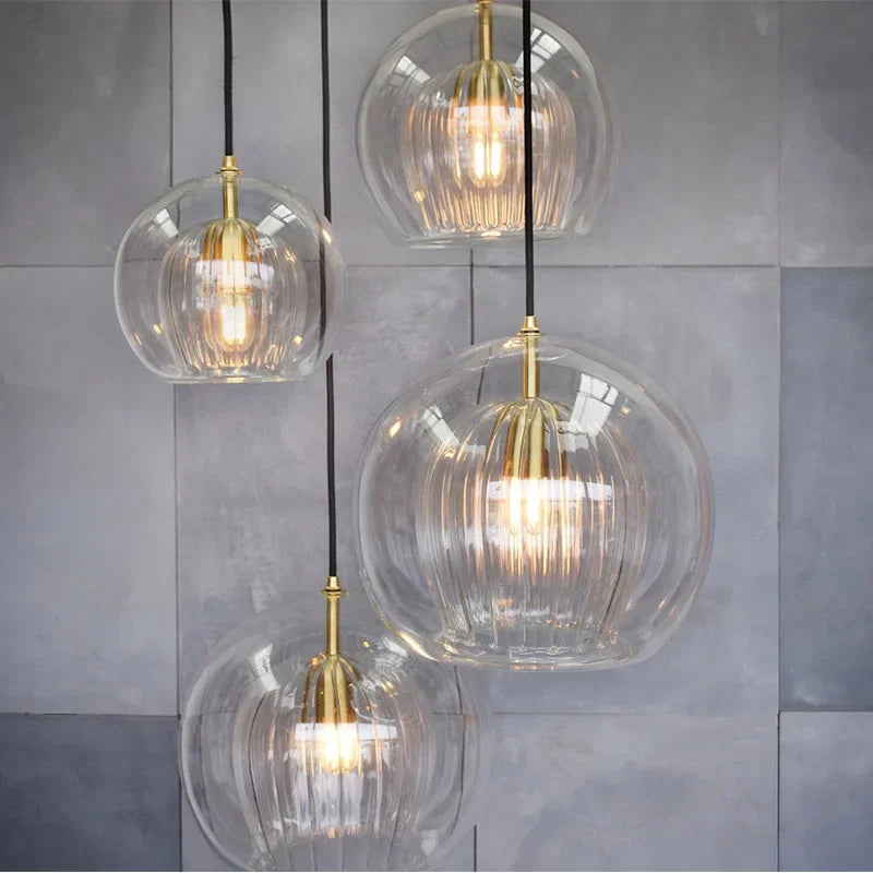 Modern Creative Glass Pendant Lights Modern Suspension Restaurant Chandelier for Living Dining Room Kitchen Bedside Hanging Lamp