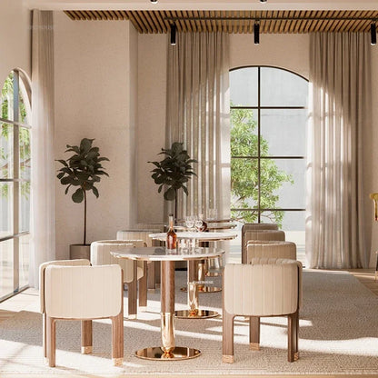 Modern elegant dining chairs, perfect for comfortable and stylish UK dining.