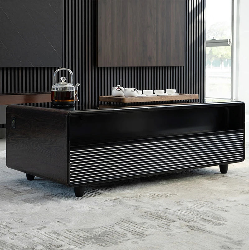 Smart Coffee Table with Dual Refrigerated Drawers