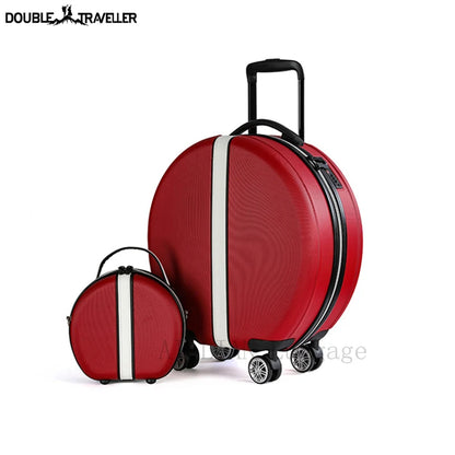 Two-piece luggage set with 360° silent spinner wheels in modern design.