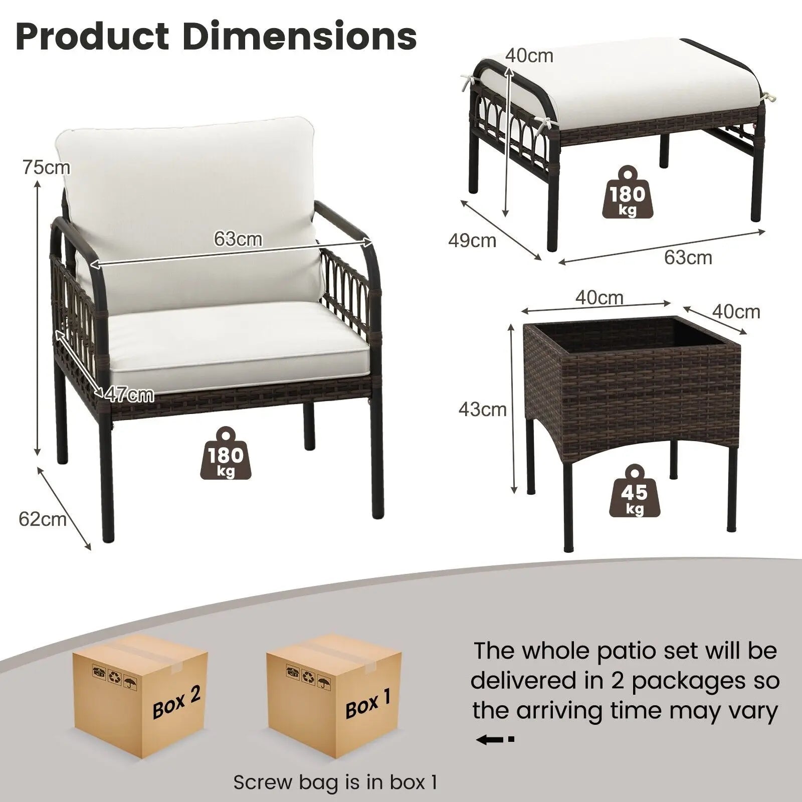 outdoor wicker chair set with cushions UK