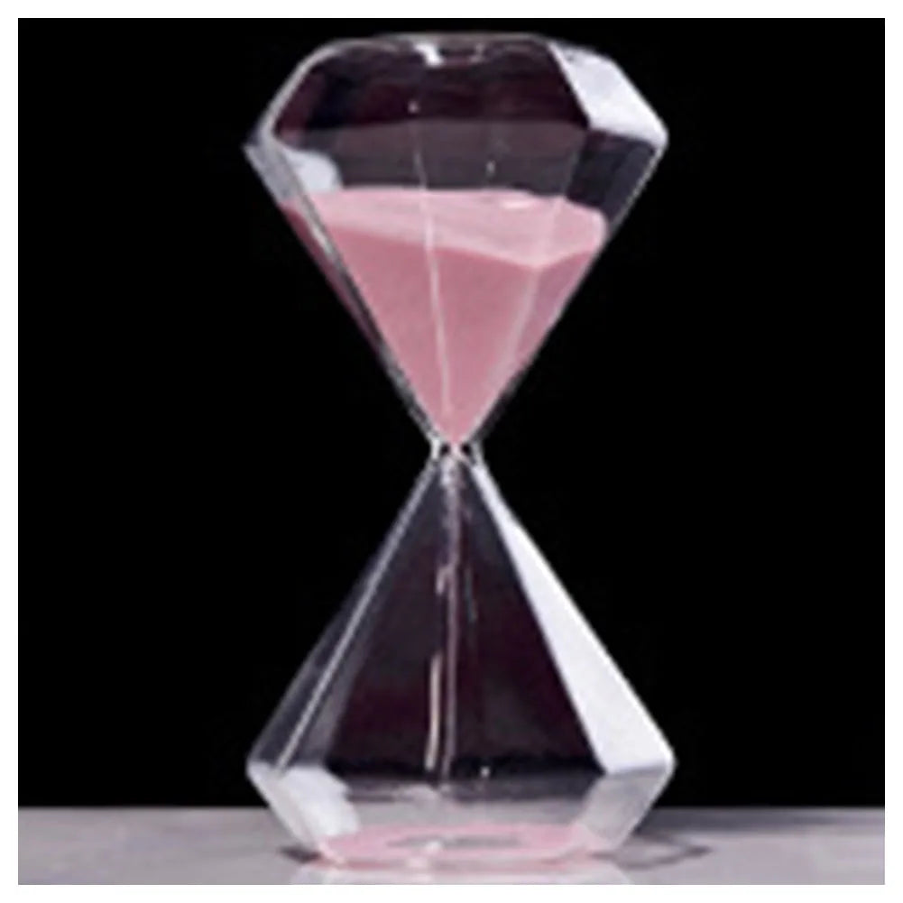 Transparent Diamond Hourglass – 5/15/30 Minute Decorative Timer