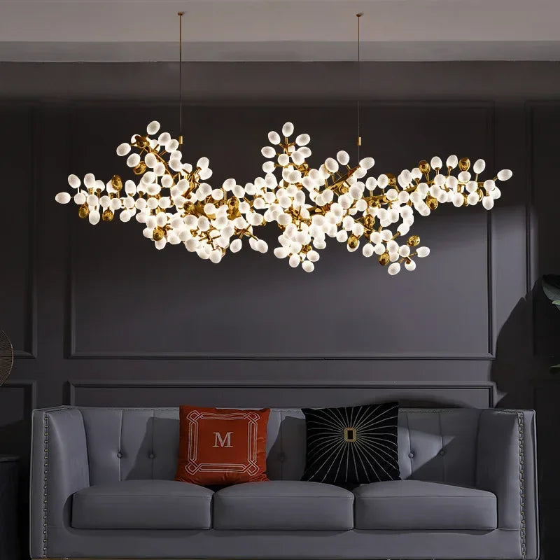 Modern Luxury Gold LED Chandelier