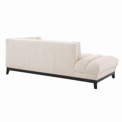 Beige sectional sofa on a white background