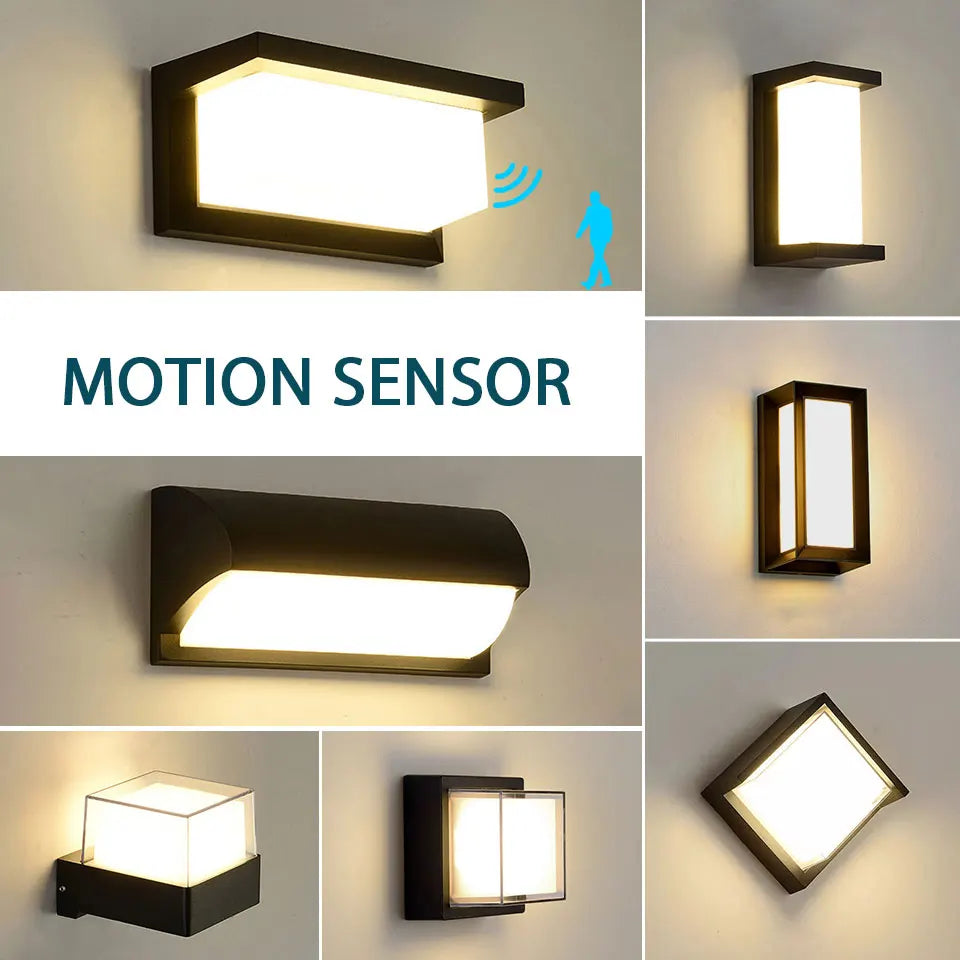 Modern LED Wall Lamp with Radar Sensor