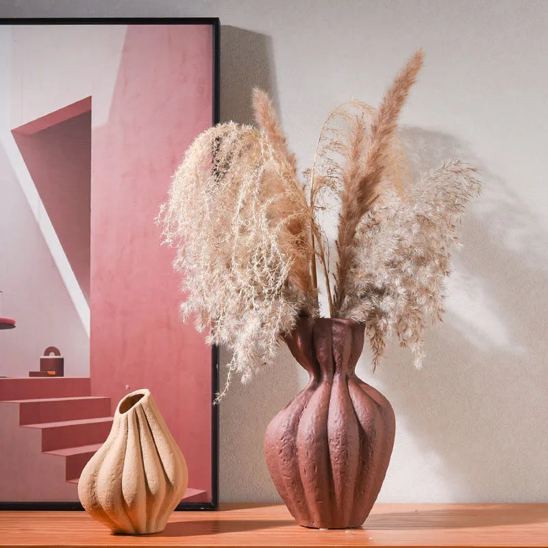 Art Ceramic Desktop Flower Vase – Elegant Home Décor Statement Piece