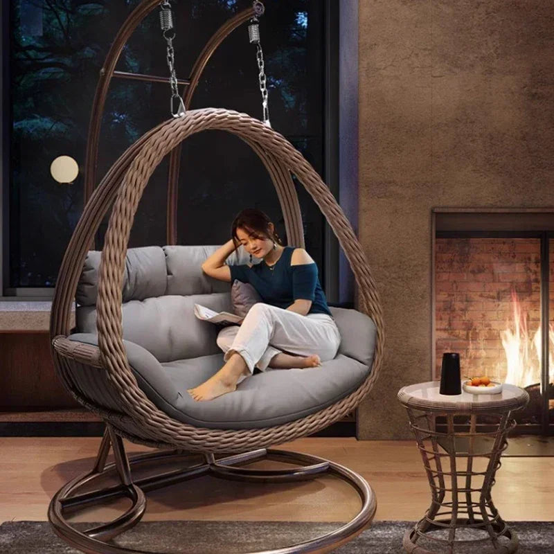 Balcony Basket Swing Chair - Relax in Style